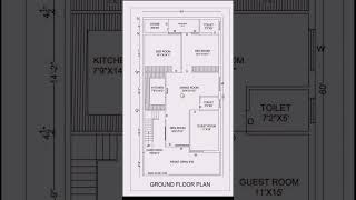 30 X 60 House Design ll 1800 SQFT House Plan ll 30 X 60 ghar ka naksha ll Car Parking Area [upl. by Elleahcim82]