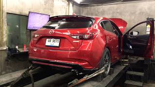 Mazda 3 Skyactiv backfire sound and Exhaust [upl. by Krystyna]