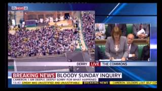 bloody sunday saville inquiry publication 15th june 2010 full coverage amp march [upl. by Anehs]