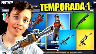 VUELVO A LA TEMPORADA 1 DE FORTNITE  RETO SOLO CON ARMAS SEASON 1 [upl. by Carolina]