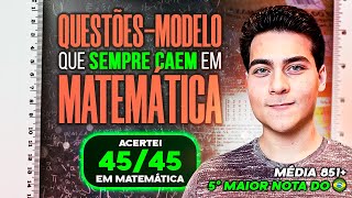 QUESTÕES que SEMPRE CAEM em MATEMÁTICA do ENEM QuestõesModelos [upl. by Cutcliffe408]