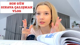 Sınava Bir Gün Kala Vlog Ecrin Su Çoban [upl. by Abigail]