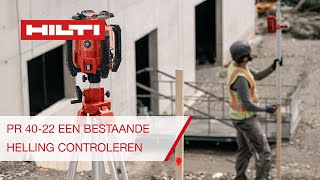 Een bestaande helling controleren met de Hilti PR 4022 roterende laser [upl. by Philan]