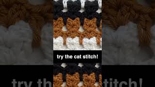 The Ultimate Cat Lovers Crochet Stitch shorts [upl. by Derman49]