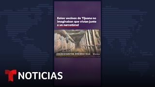 Vecinos de Tijuana no imaginaban que vivían junto a un narcotúnel Shorts  Noticias Telemundo [upl. by Artkele]