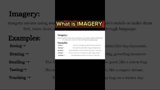 what is imagery tactile imagery kinesthetic imagery Imagery [upl. by Alegna]