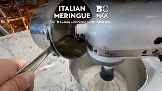 Italian Meringue with Chef Dez [upl. by Balcke118]