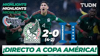 Resumen y goles  México 4202 Honduras  Concacaf Nations League  TUDN [upl. by Glass500]