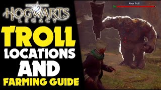 TROLL LOCATION GUIDE  How to FARM TROLLS  Hogwarts Legacy Gameplay PS5 Hogwarts [upl. by Ehrman]