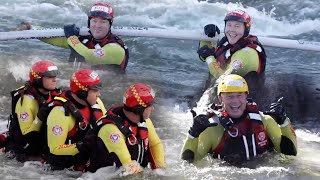 Emergency Flood Rescue Training  Penrith Whitewater Stadium [upl. by Ihsar]