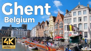 Ghent Belgium Walking Tour 4k Ultra HD 60fps – With Captions [upl. by Vladimar]