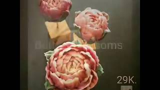 How to make buttercream flowers quotPeonyquot by ButterBlossoms [upl. by Hakan]