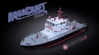 Spotlight AquaCraft Models Rescue 17 Scale Electric Fireboat [upl. by Eimia115]