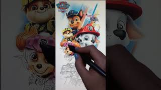 Coloring Paw Patrol Coloring Book  Coloring Tracker From Paw Patrol 🐾 [upl. by Eelanna]