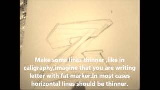 Wildstyle Graffiti TUTORIAL  Create your own wildstyle letter HD [upl. by Naples]