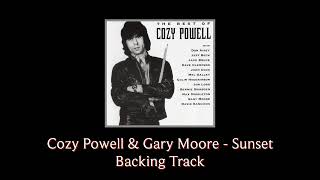 Cozy Powell amp Gary Moore  Sunset Backing Track [upl. by Rehpretsirhc]