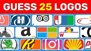 Guess 25 logos in 3 seconds [upl. by Tiler]