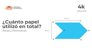 🤔 ¿Cuánto papel utilizó en total I Áreas y Perímetros [upl. by Mori]