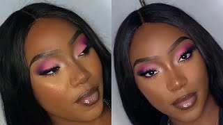 Barbie Pink Client Makeup Tutorial  Makeup for Black Women [upl. by Hezekiah]