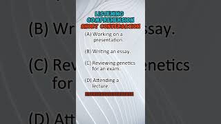 TOEFL ITP Listening Comprehension Part A Short Conversation Episode 259 listeningcomprehension [upl. by Knox]