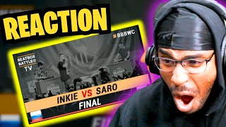 Inkie vs Saro  Beatboxing Loop Station Final  5th Beatbox Battle World Championship REACTION [upl. by Lea136]