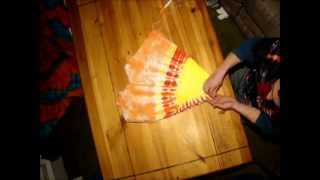 How to Tie Dye a Peace Sign design Tutorial 3 [upl. by Haberman]