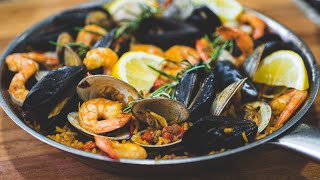 Seafood Paella Recipe  Its time to eat again [upl. by Ynettirb]