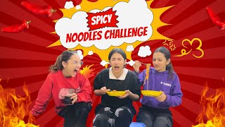 Spicy noodles challenge  Fatima nay ki cheating  Rabia Faisal  Sistrology [upl. by Llemij202]