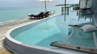 Soneva Jani Maldives  Maldives life art  enjoying one bedroom water villa with slide  room tour [upl. by Asek380]