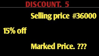 Discount How to calculate Discount Step by step [upl. by Acirtap201]