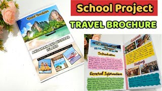 DIY Andaman and Nicobar Island Travel Brochure  School Project Excellence [upl. by Rexana513]