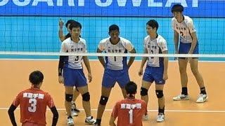 村山豪 駿台学園 vs 東亜学園 春高バレー2017決勝 3amp4セット目 Japan volleyball [upl. by Nnod]