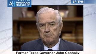 John Connally on JFK Assassination 1991 CSPAN interview [upl. by Ahrat]