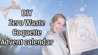 I made my own advent calendar that is vegan zero waste underconsumption amp coquette ♡ ​⁠DIY​⁠ [upl. by Shina824]