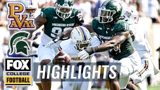 Prairie View AampM Panthers vs Michigan State Spartans Highlights  FOX College Football [upl. by Hceicjow876]