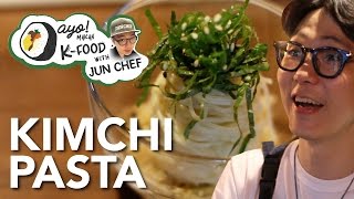 AMKF  Kimchi Pasta EASY KOREAN RECIPE [upl. by Liatris314]