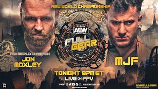 AEW World Championship Jon Moxley vs MJF  AEW Full Gear LIVE Tonight on PPV [upl. by Yahsram]