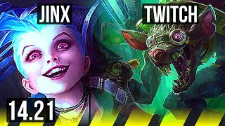 JINX amp Leona vs TWITCH amp Braum ADC  KR Master  1421 [upl. by Esirehc758]