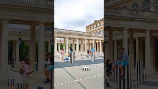 Palais Royal Colonnes de Buren Paris France 2024 [upl. by Mountford]