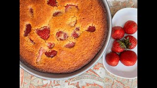 Summer Strawberry Cornbread easy recipe healthy quick best [upl. by Heppman]