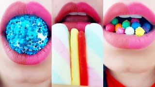 Satisfying Rainbow Food  ASMR Emoji Rainbow Food for your relaxation asmr emojifood satisfying [upl. by Nolur]