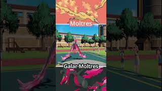 MOLTRES vs GALAR MOLTRES  Legendary Pokémon Battle pokemon [upl. by Llednol317]