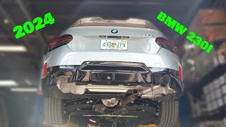 2024 BMW 240i Muffler delete and Y pipe 20 L 4cylinder 255 hp [upl. by Maddy]