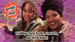 reading three new books experimental jazz concerts and thrifting for christmas 📙 READING VLOG [upl. by Pesek]