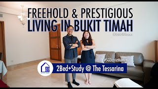 The Tessarina Freehold amp Prestigious Living in Bukit Timah District10 2 bedder  study apartment [upl. by Prowel622]