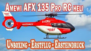 RC Helikopter Amewi DRF AFX135 PRO Brushless 6Kanal 352mm Helikopter 6G RTF EC 135  genial [upl. by Eenert778]