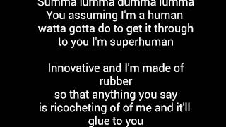 EminemRap God Supersonic Speed Rap Lyrics [upl. by Korie459]