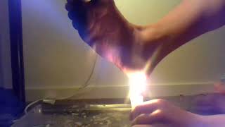 Roasting foot with candle [upl. by Wachter]