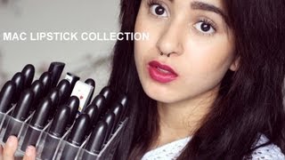 MAC lipstick collection  lip swatches  What I Call Beautiful [upl. by Aynatal]