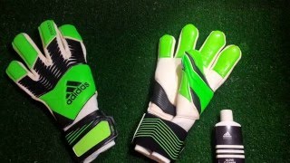 Adidas Predator Zones Pro Goalkeeper Gloves Neon Green Preview [upl. by Warring]